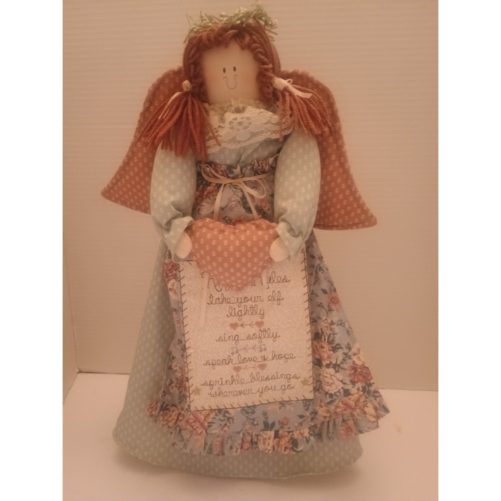Angel Country Doll Fabric 'Angel Rules' Valories Collectibles 16" Tall